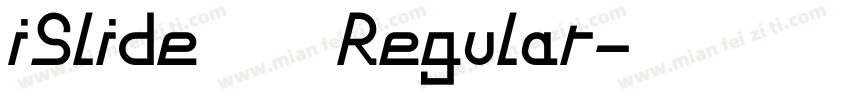 iSlide云犹体 Regular字体转换